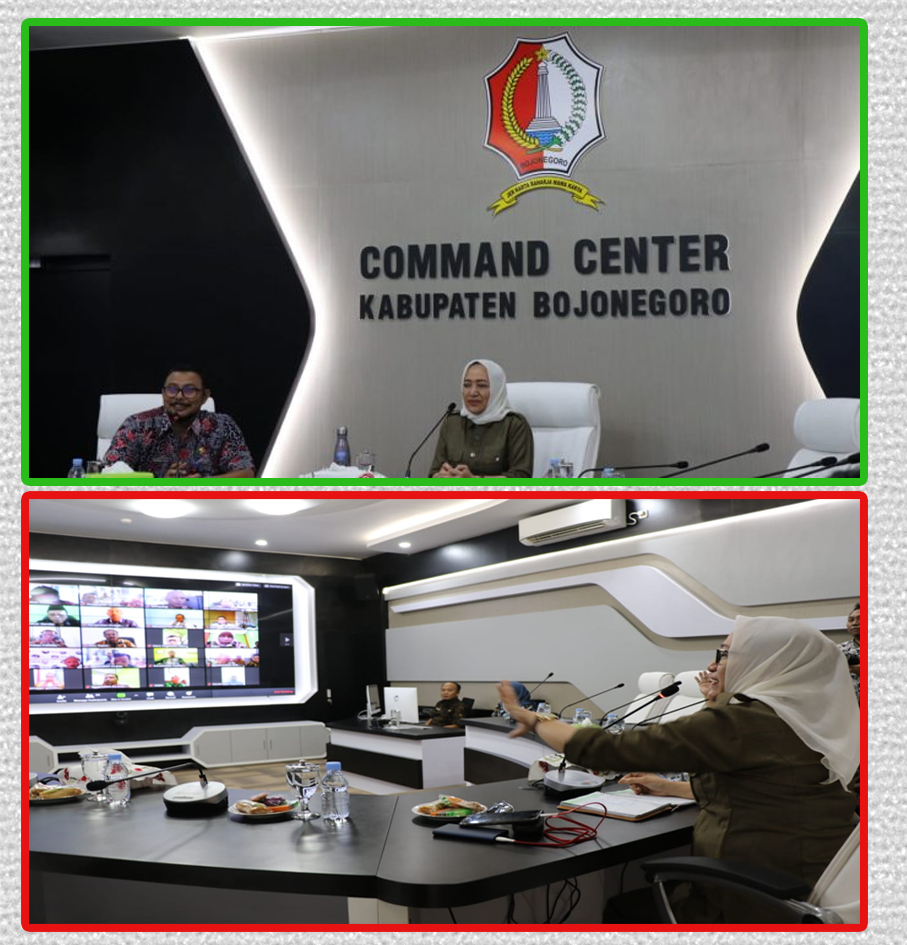 Bupati Bojonegoro Pantau Kesiapan 28 Kecamatan Hadapi Covid-19 Melalui Vicon