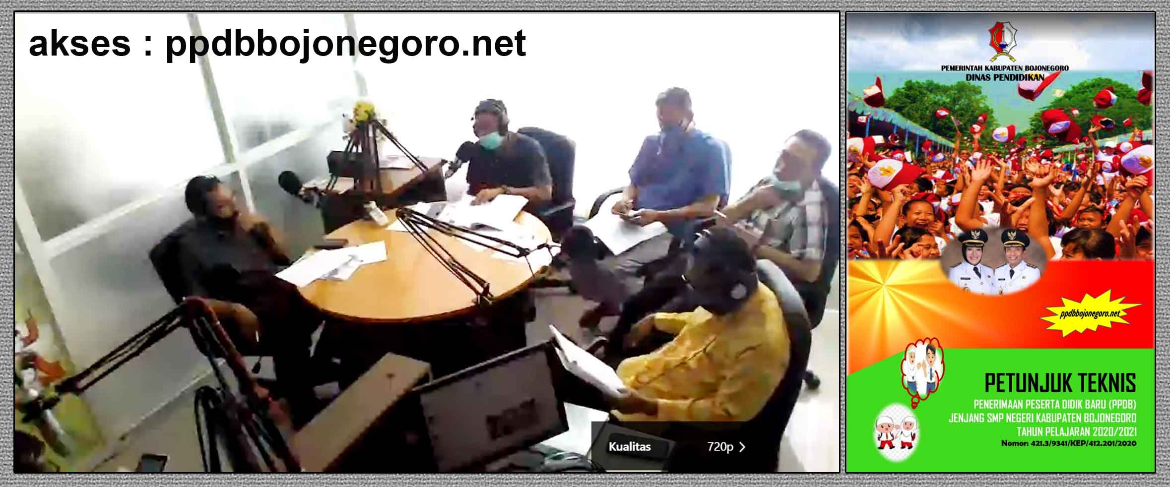 Disdik Bojonegoro bersama Malowopati FM Sosialisasikan PPDB SMP Online