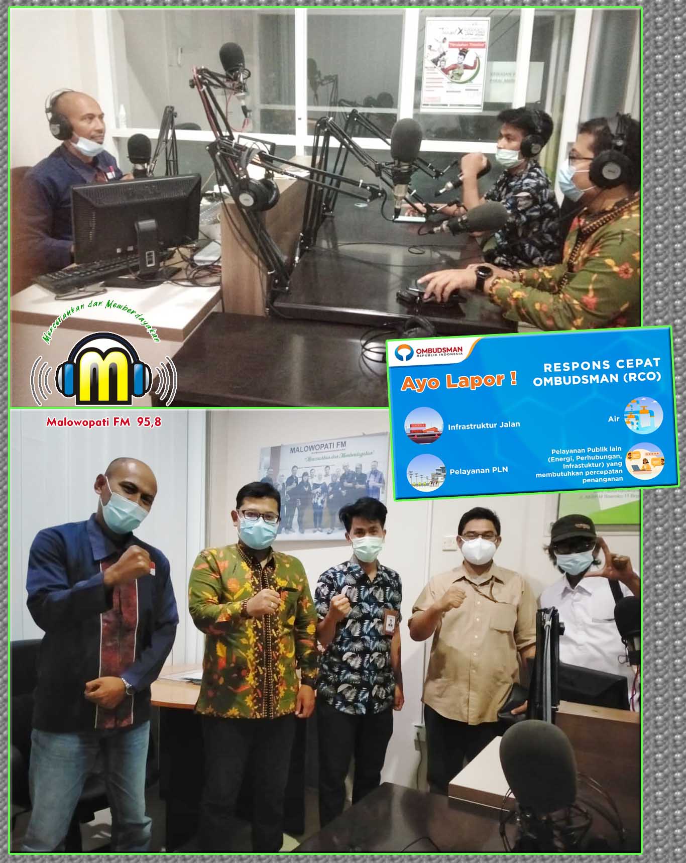 Tingkatkan Pelayanan Publik di Bojonegoro, Ombudsman RI Perwakilan Jatim Live Bersama Malowopati FM