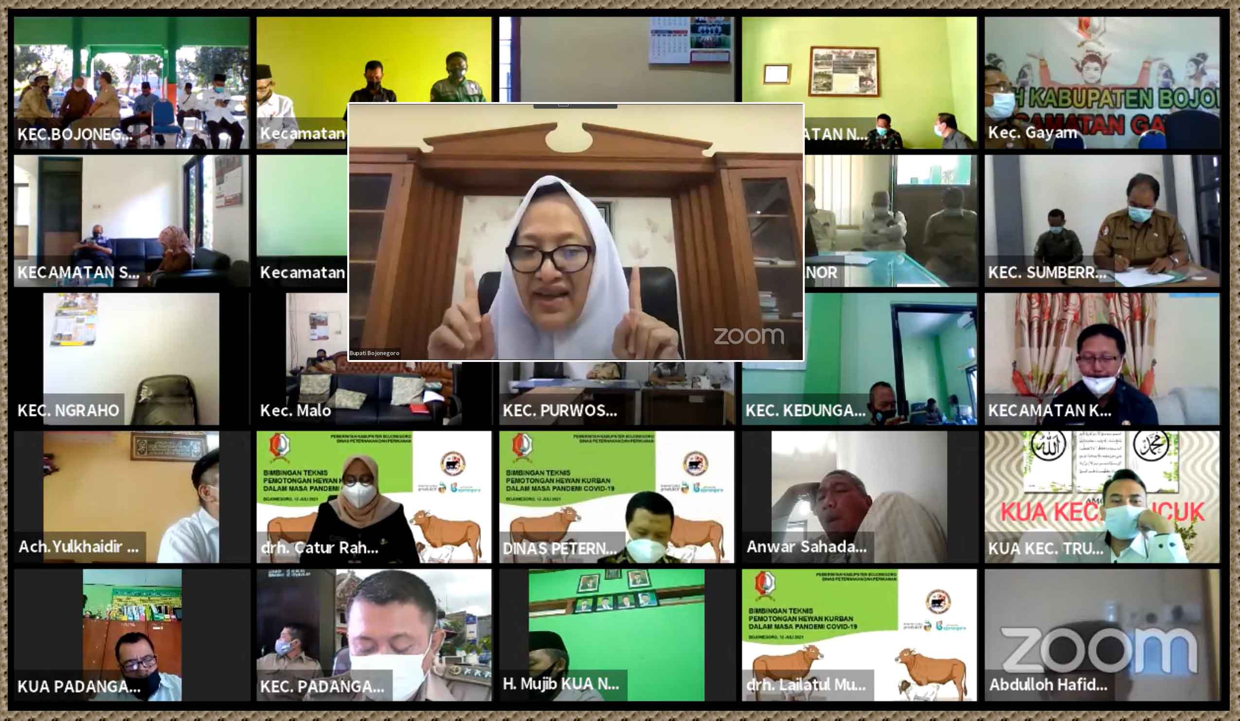 Pemkab Bojonegoro Gelar Webinar Pemotongan Hewan Kurban dalam Masa Pandemi Covid-19