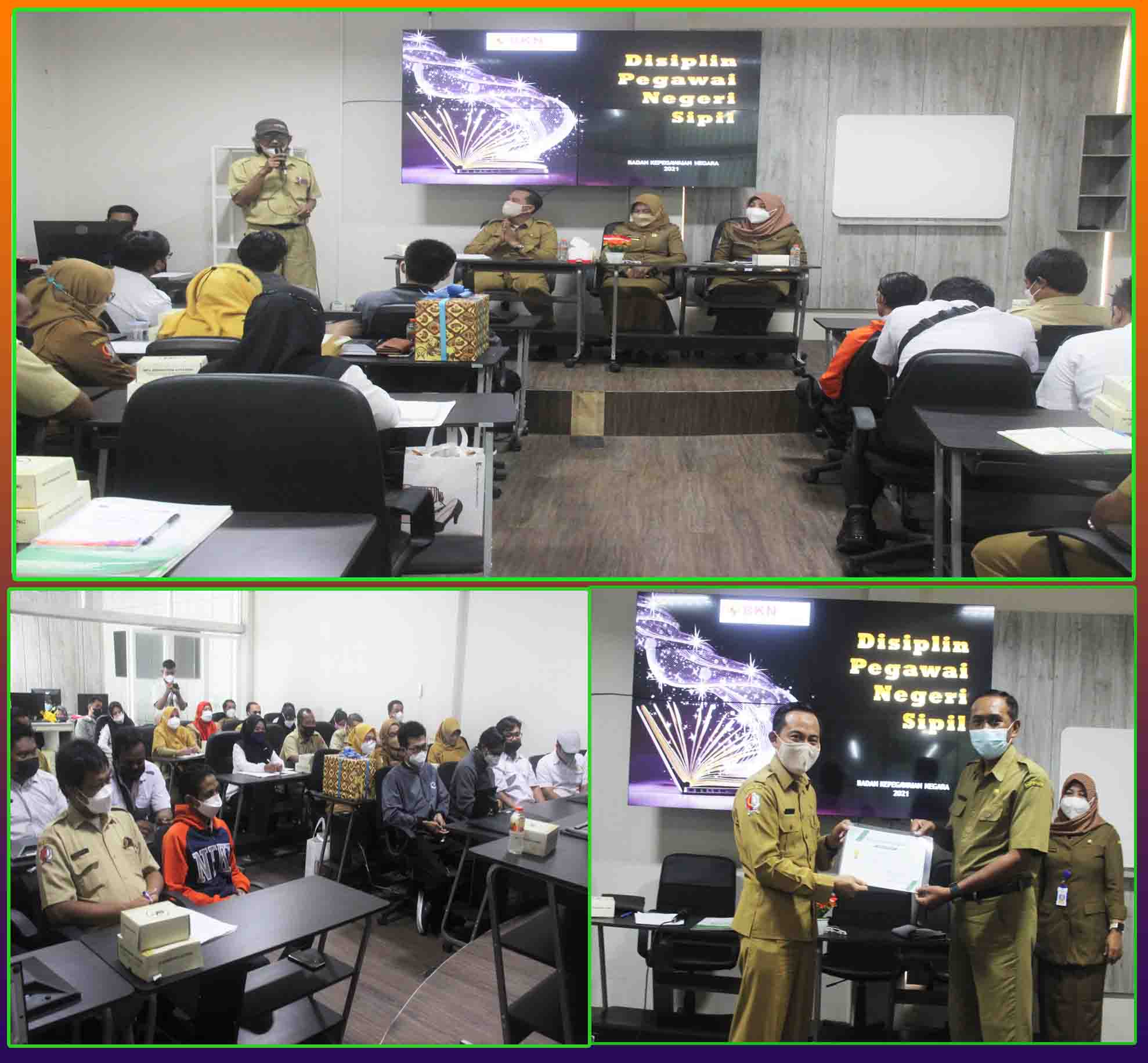 Dinkominfo Gelar Pembinaan Disiplin Pegawai & Serahkan Penghargaan Pegawai Teladan 2021