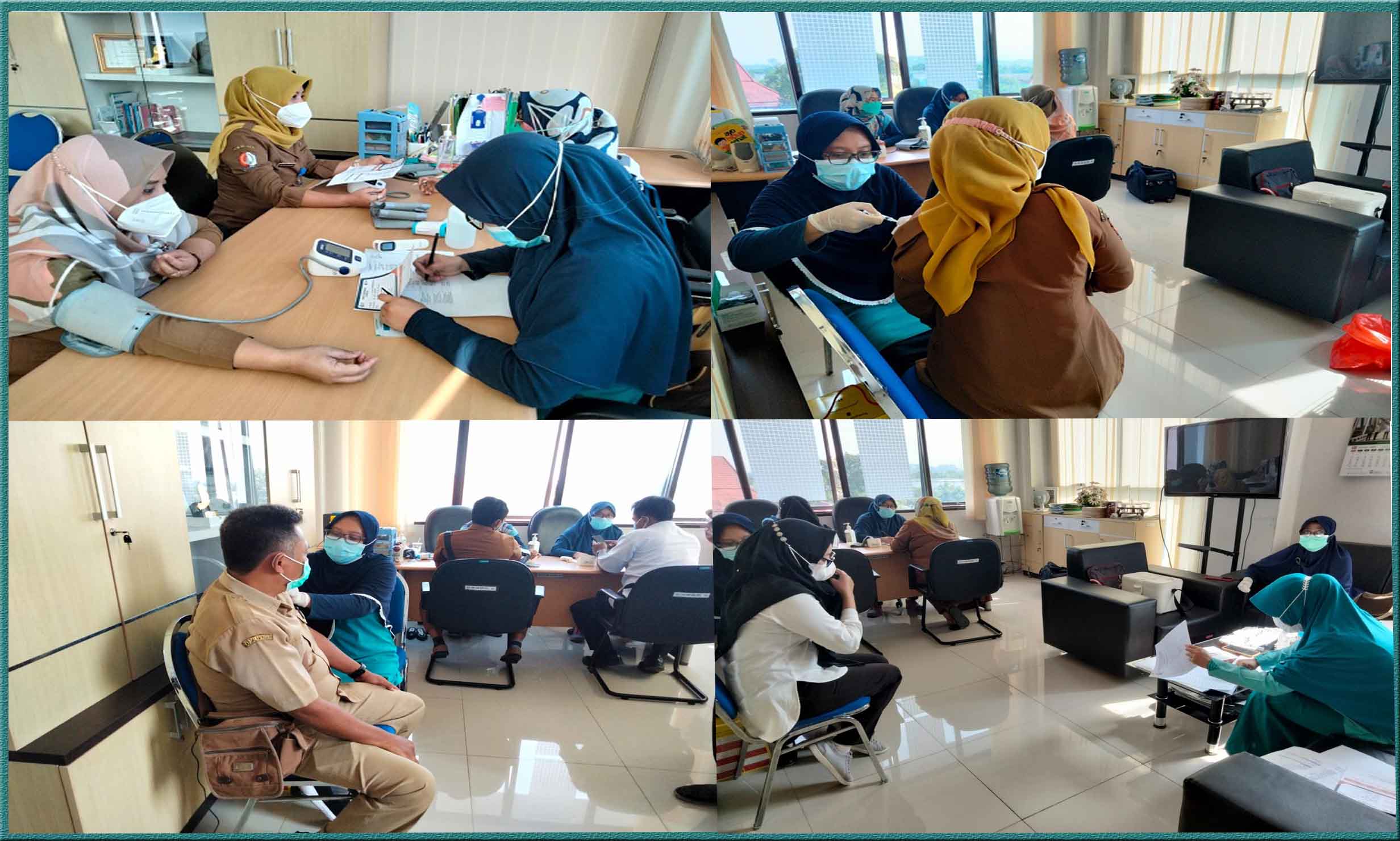 ASN dan Non ASN Dinas Kominfo Bojonegoro Ikuti Vaksinasi Covid-19 Booster Dosis 3