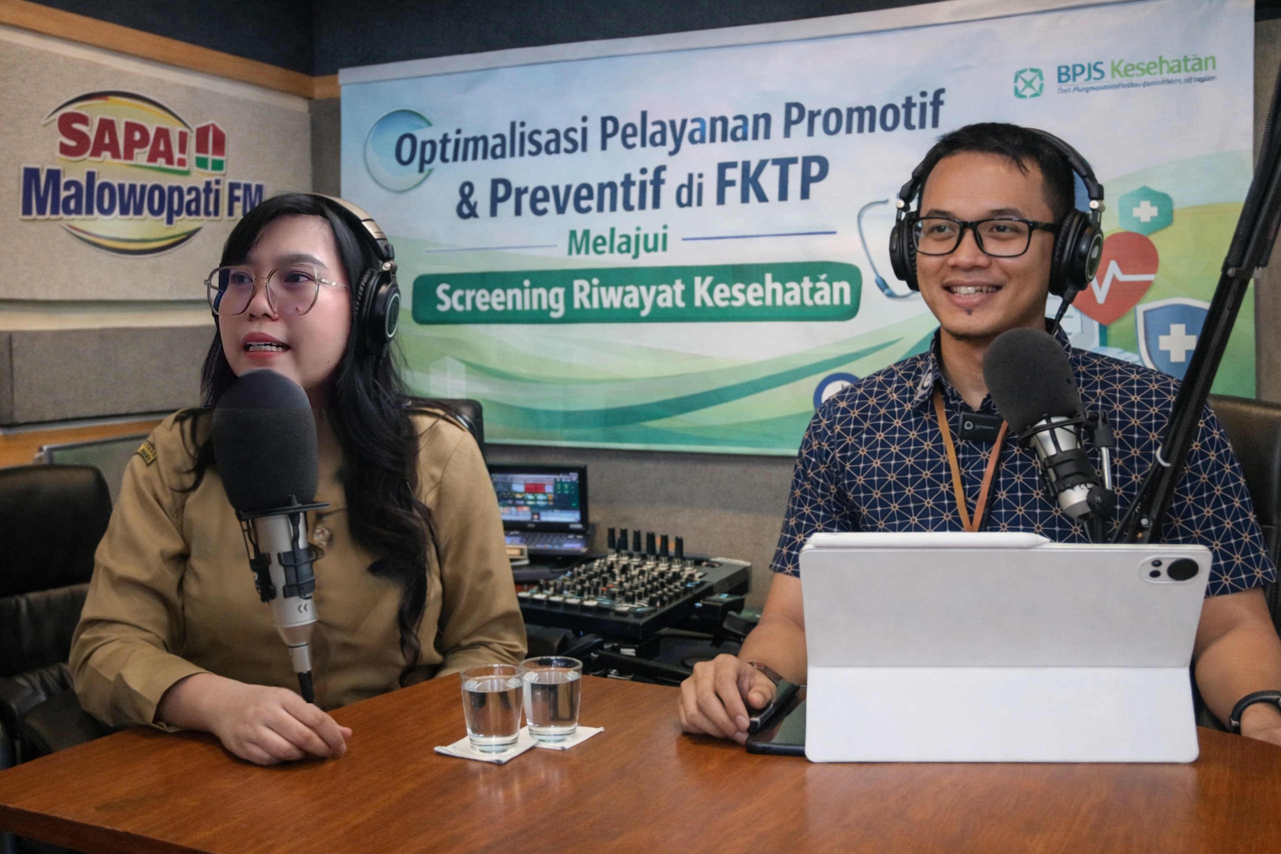 Radio Malowopati FM Edukasi Masyarakat tentang Pentingnya Screening Kesehatan di FKTP